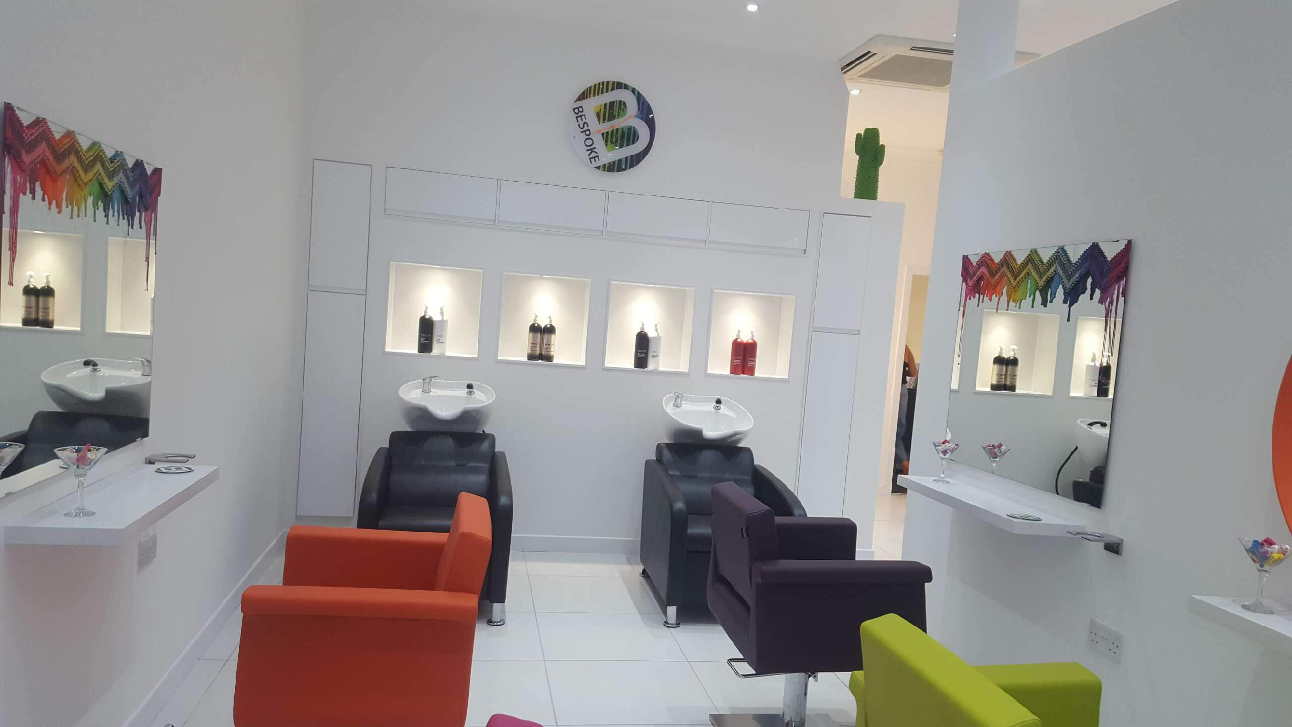Commercial Painitng at Bespoke Hairdressers in Dunfermline