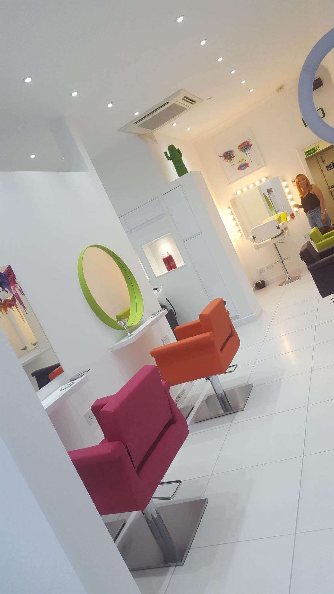 Commercial Painitng at Bespoke Hairdressers in Dunfermline